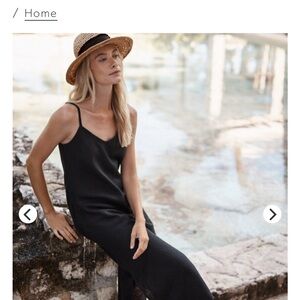 Garnet Hill Easy Linen Slip Dress